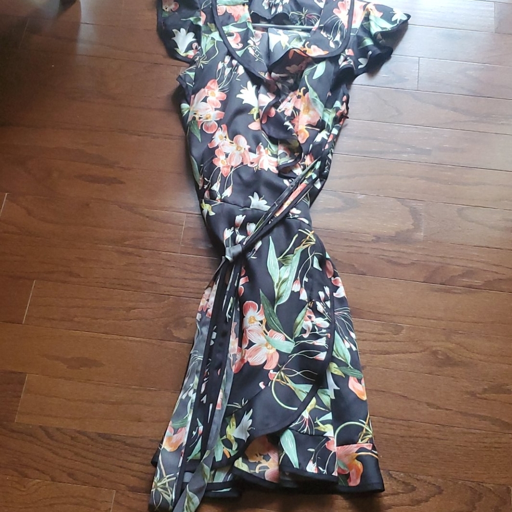 Faux wrap Anthropologie dress